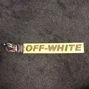 Off White Yellow Industrial Key Chain